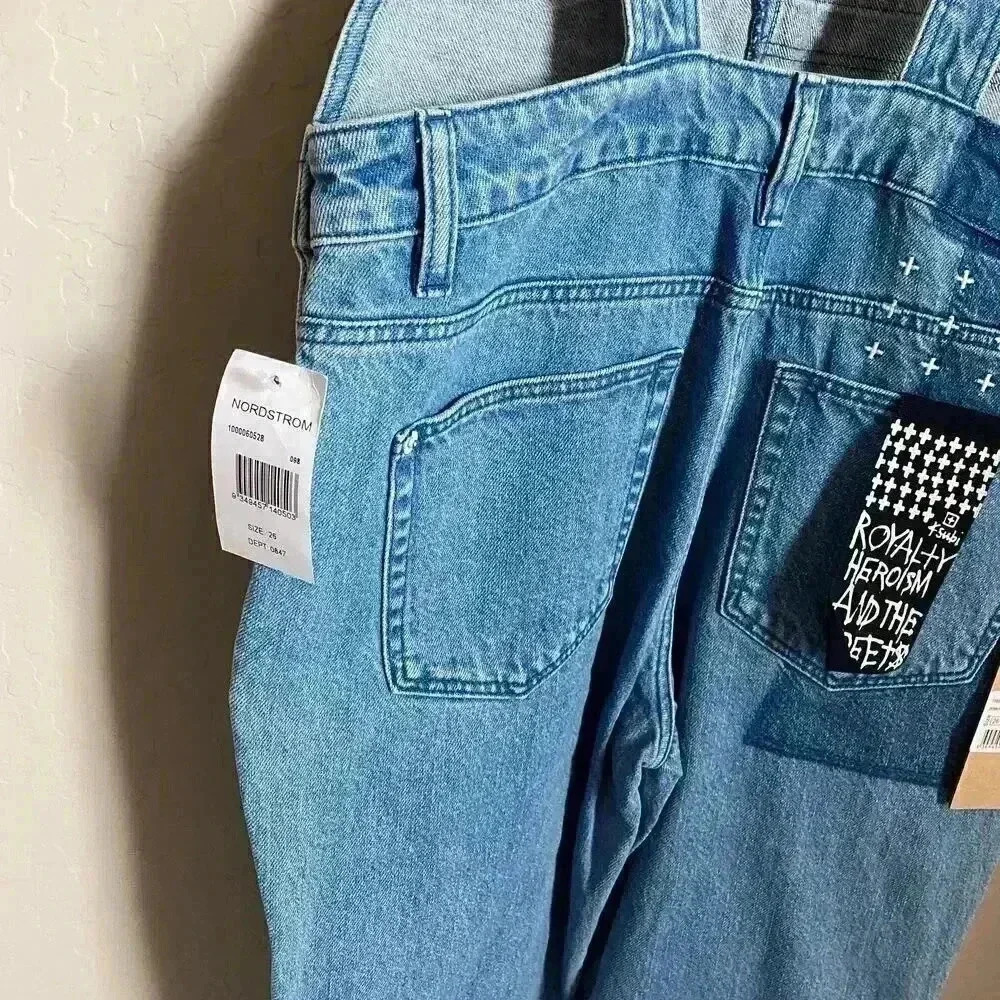 KSUBI Skinni Pini Patch N Punch Overalls Size‎ 26 - Picture 9 of 15